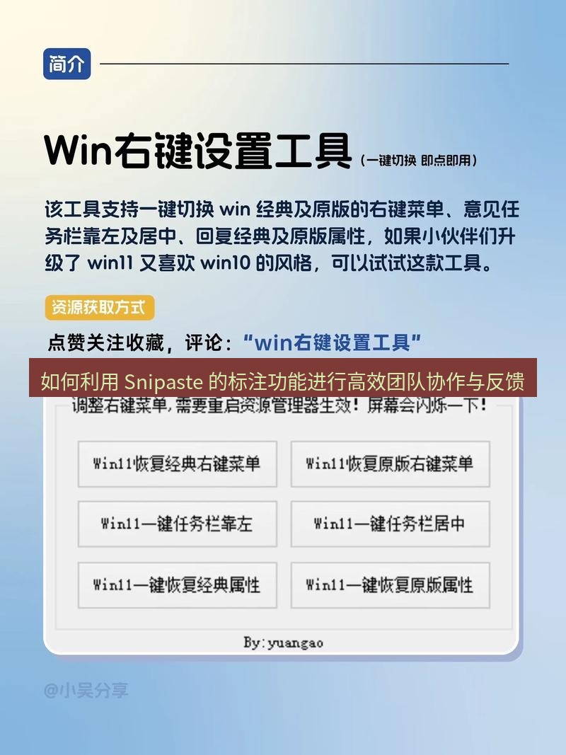 如何利用 Snipaste 的标注功能进行高效团队协作与反馈