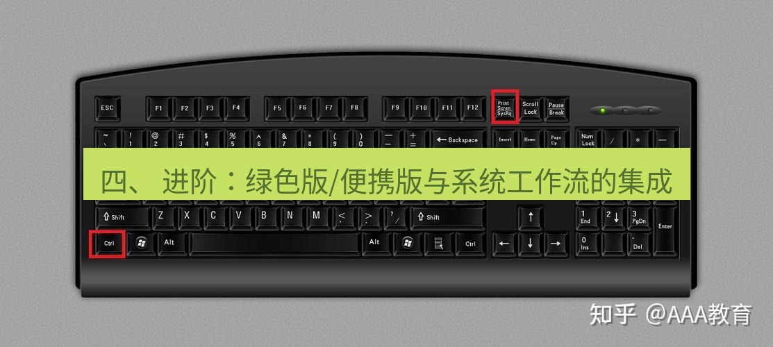 截图工具 四、 进阶：绿色版/便携版与系统工作流的集成
