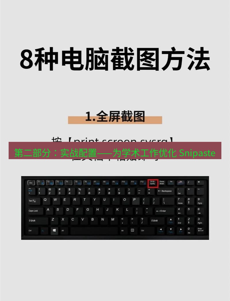 截图工具 第二部分：实战配置——为学术工作优化 Snipaste