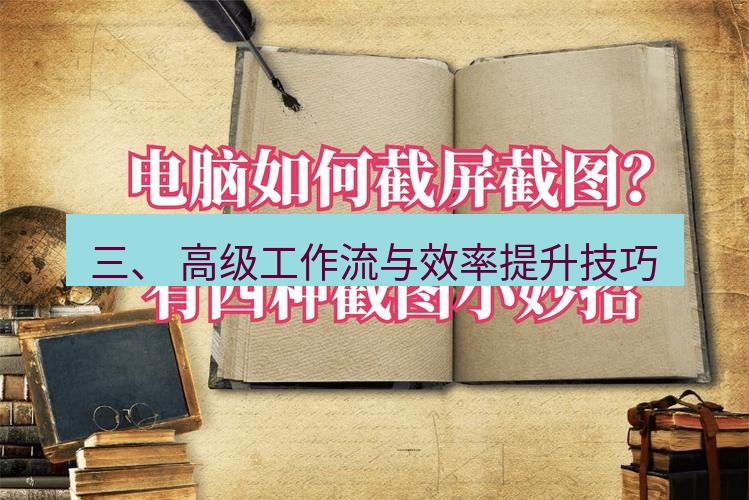 截图工具 三、 高级工作流与效率提升技巧