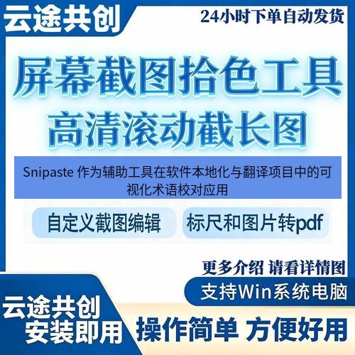 截图工具 Snipaste 作为辅助工具在软件本地化与翻译项目中的可视化术语校对应用