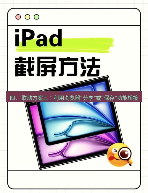截图工具 四、 联动方案三：利用浏览器“分享”或“保存”功能桥接