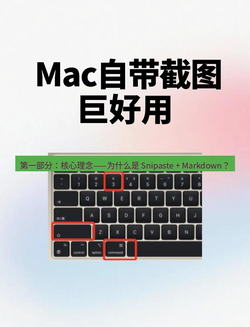 截图工具 第一部分：核心理念——为什么是 Snipaste + Markdown？