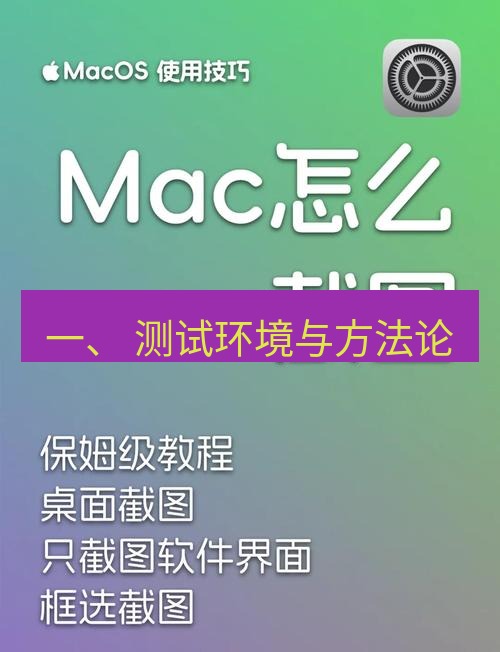 截图工具 一、 测试环境与方法论